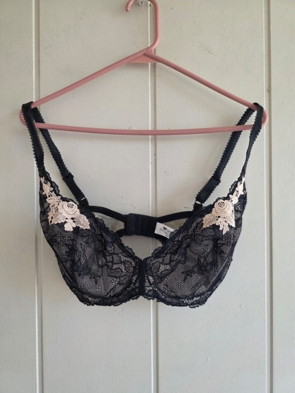 Wacoal Vintage High Drama Demi Underwire Bra Black 34DD